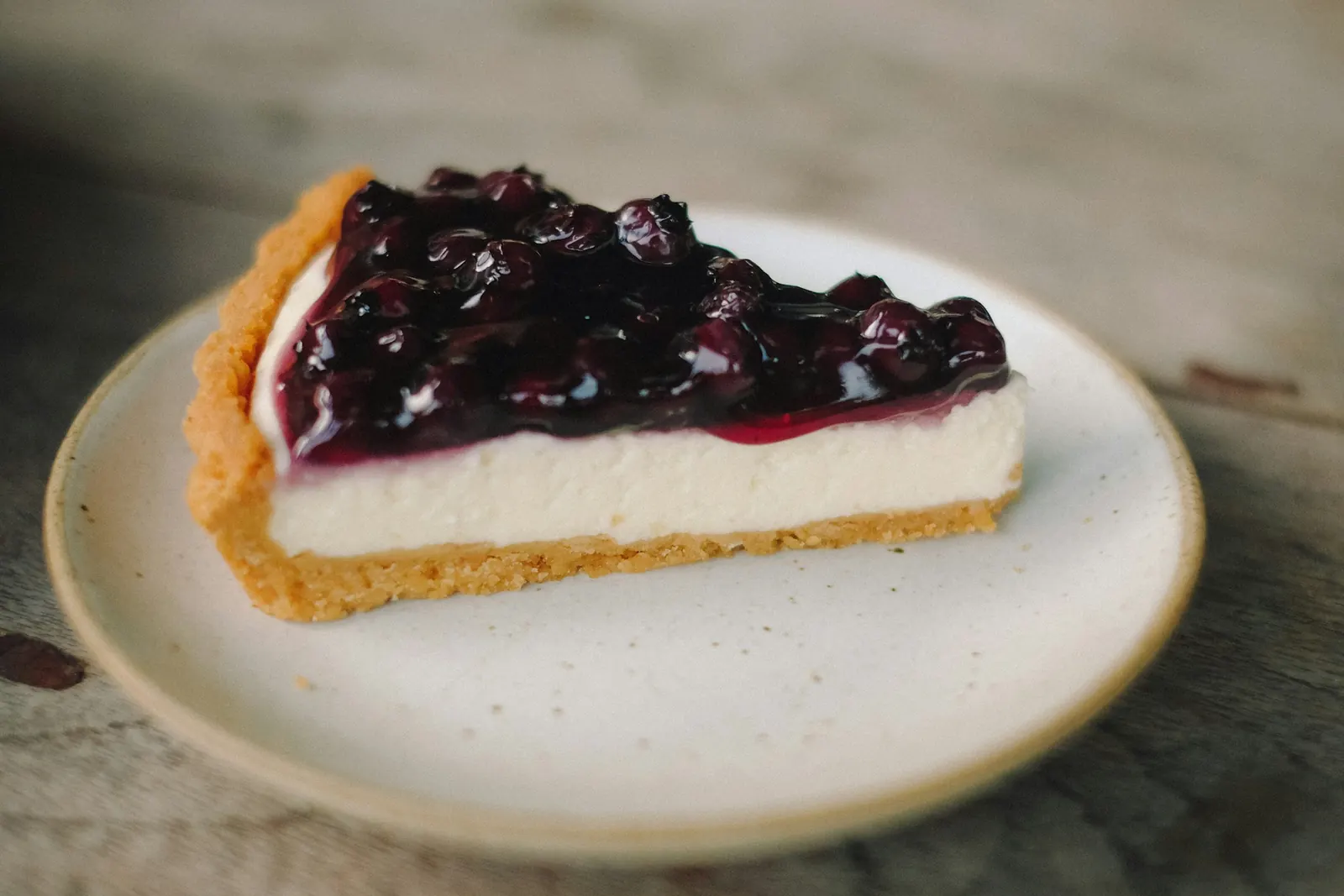 Käsekuchen mit Heidelbeeren